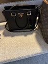 Authentic Prada Saffiano & Soft Calf Leather Borsa A Mano Tote Bag