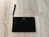 Authentic Prada Re-Nylon and Saffiano Leather Pouch Clutch