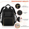 Diaper Bag Backpack Large Capacity For Travel With Easy Access Front Pocket And Organizer