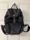 Authentic Prada Small Black Nylon Backpack