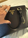 Authentic Prada Saffiano & Soft Calf Leather Borsa A Mano Tote Bag