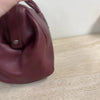 Authentic Prada Maroon Smooth Leather Buckle Handbag