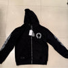 Chrome Hearts Horseshoe & Floral Embroidered Zip-Up Hoodie
