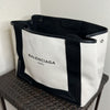 Balenciaga Navy Cabas Tote Bag
