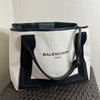 Balenciaga Navy Cabas Tote Bag