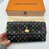 Louis Vuitton Black Murakami Multicolor Sarah Wallet