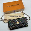 Louis Vuitton Black Murakami Multicolor Sarah Wallet