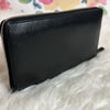 Balenciaga Black Leather Long Zip-Around Wallet