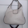 Gucci Silver Leather Web Dionysus Hobo Bag