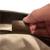Gucci Brown Leather GG Monogram Tote Bag