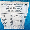 Balenciaga Track Sneakers in White, Blue & Neon Green