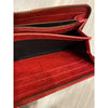 Balenciaga Paris Red Leather Long Zip-Around Wallet
