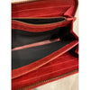 Balenciaga Paris Red Leather Long Zip-Around Wallet