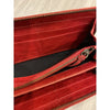 Balenciaga Paris Red Leather Long Zip-Around Wallet