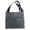 Gucci Black PVC Messenger Shoulder Bag