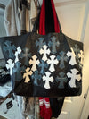 Chrome Hearts Cemetery Cross Patch Tote Bag