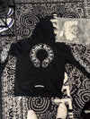 Chrome Hearts Horseshoe & Floral Zip-Up Hoodie