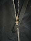 Chrome Hearts Horseshoe & Floral Zip-Up Hoodie
