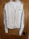 Chrome Hearts White Zip-Up Hoodie