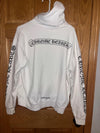Chrome Hearts White Zip-Up Hoodie