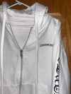 Chrome Hearts White Zip-Up Hoodie
