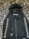 Chrome Hearts Embroidered Logo Zip-Up Hoodie