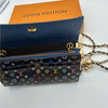Louis Vuitton Black Murakami Multicolor Sarah Wallet