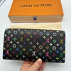 Louis Vuitton Black Murakami Multicolor Sarah Wallet