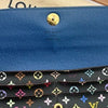Louis Vuitton Black Murakami Multicolor Sarah Wallet