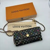 Louis Vuitton Black Murakami Multicolor Sarah Wallet