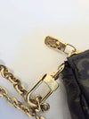 Louis Vuitton Monogram Mini Pochette with Gold Chain