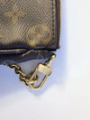 Louis Vuitton Monogram Mini Pochette with Gold Chain